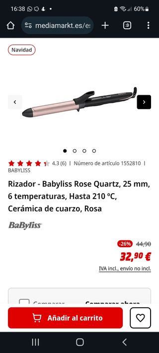 Rizador Babyliss