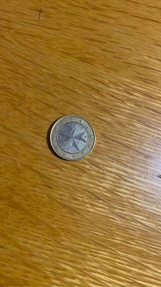 Moneta 1€ Malta con la F Errore di Conio