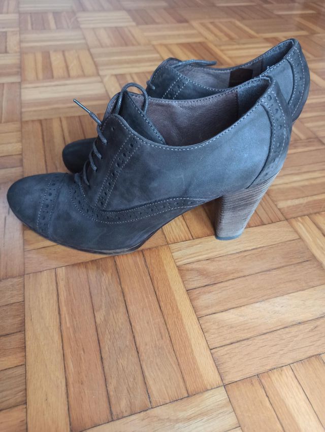 Francesine in pelle marrone