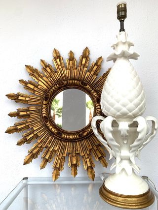 ESPEJO SOL MADERA RECUPERADO