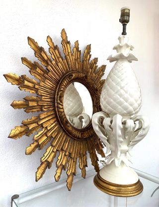 ESPEJO SOL MADERA RECUPERADO