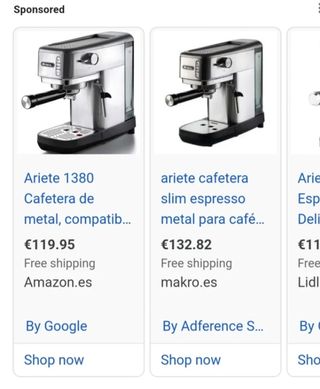 Cafetera Ariete Coffee Machine Powder 1380