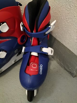 Patines en linea, protecciones y casco
