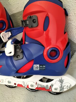 Patines en linea, protecciones y casco