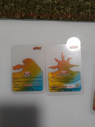 ANTIGUAS CARTAS POKEMON TRANSPARENTES