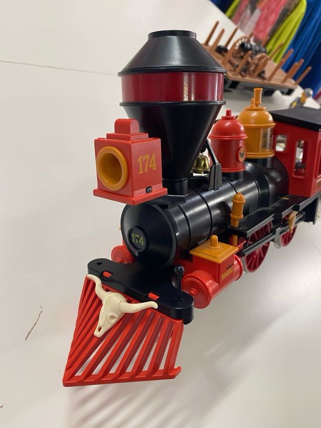 playmobil tren western funcionando