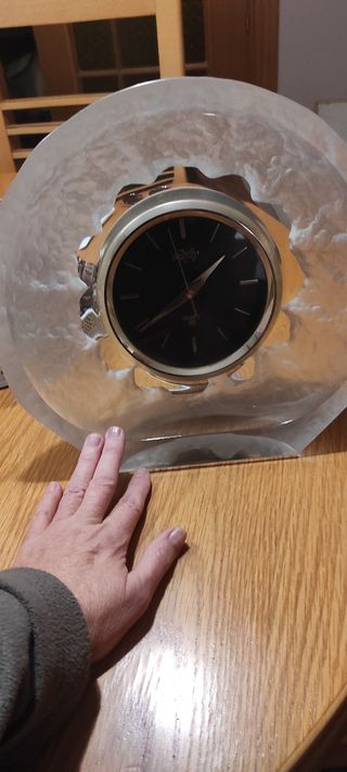 Reloj de sobremesa de Cristal
