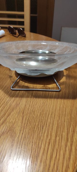 Reloj de sobremesa de Cristal