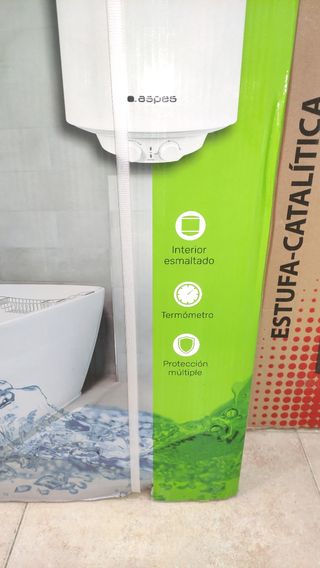 Calentador de agua Nuevo Aspes 73L.