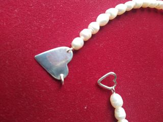 Gargantilla perlas plata de ley.