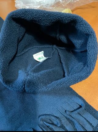 Gorro y bufanda tupperware