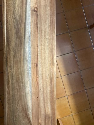Banco largo de madera de acacia