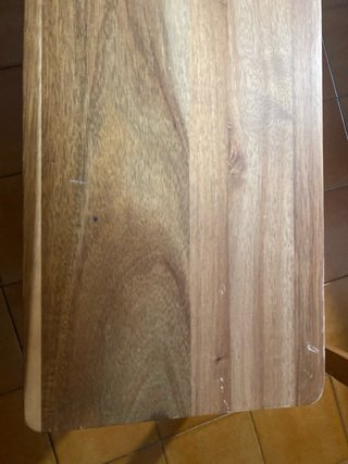 Banco largo de madera de acacia