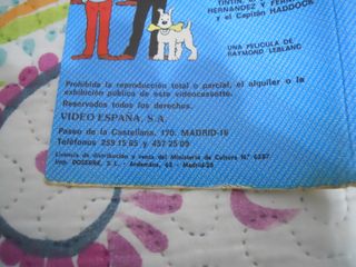 PELICULA TINTIN EN EL AFFAIRE TOURNESOL,BETAMAX.