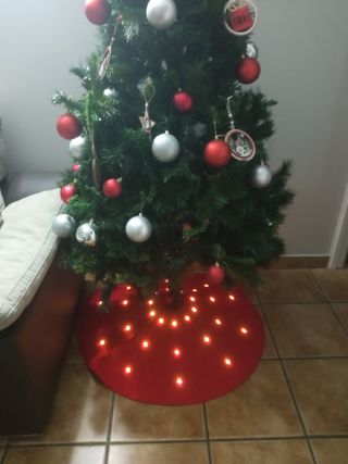 Falda arbol Navidad con luz