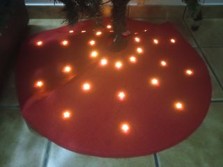 Falda arbol Navidad con luz