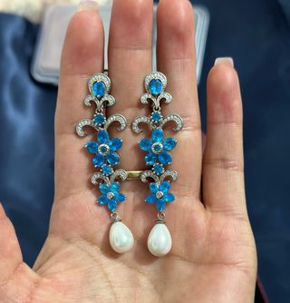 Pendientes de plata, 13.35 gramos