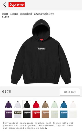 Supreme Box Logo Black FW23