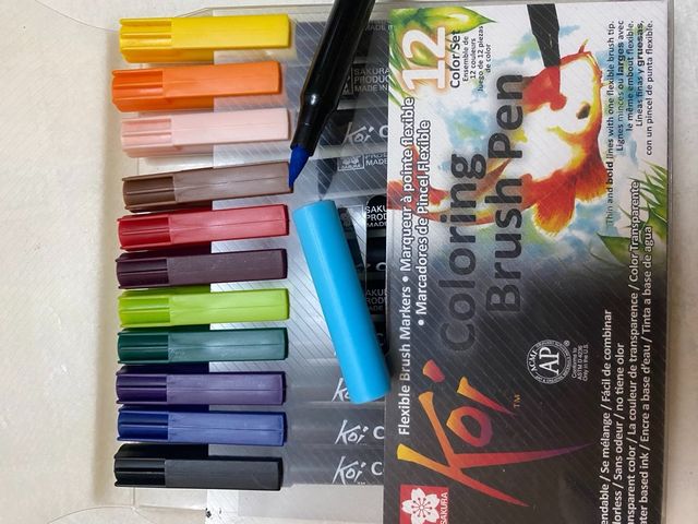 Sakura KOI Coloring Brush 12 rotuladores pincel