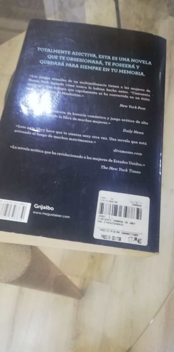 Cincuenta sombras de Grey.