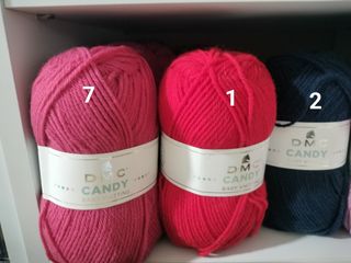 LOTE LANAS DMC CANDY Y SWEETIE. 28 unid