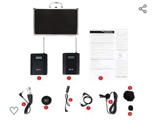 Micrófono inalámbrico wireless MC-8 Hafoko