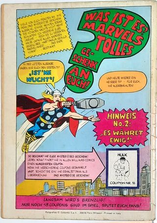 Cómic original Hulk, Der Gewaltige #2 | 1974