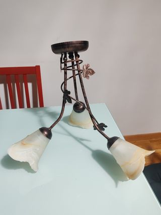 Lámpara techo forja