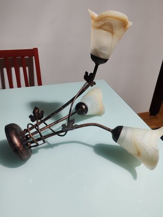 Lámpara techo forja