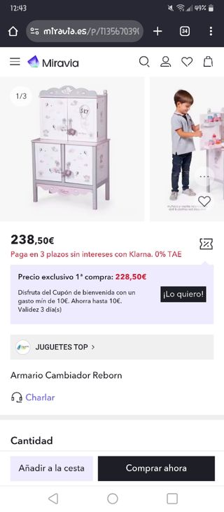 Armario cambiador reborn