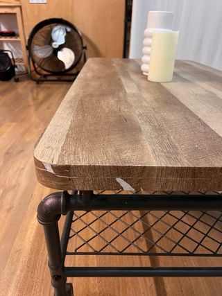 Mesa de centro industrial