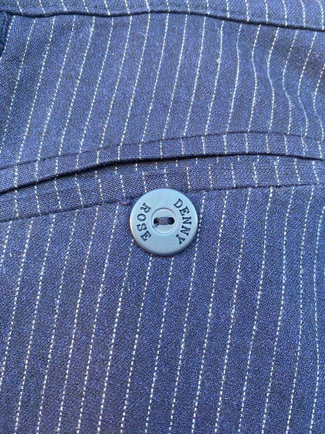 Denny rose donna pantaloni a righe blu taglia xs