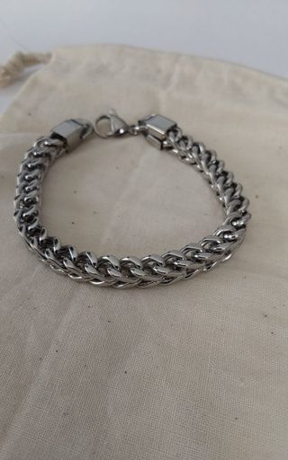 Pulsera cuadrada de acero inoxidable