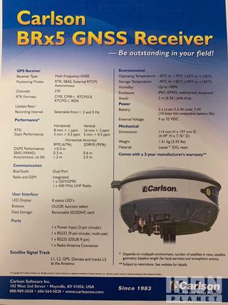 GPS GNSS RTK Carlson BRX5