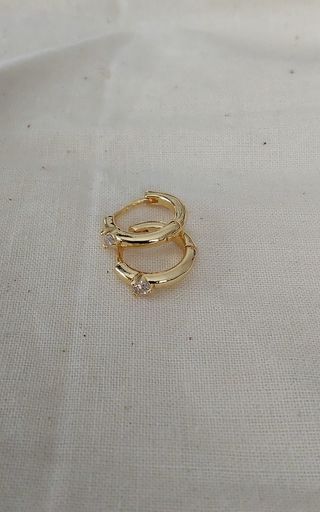 Pendientes golfi con circonita