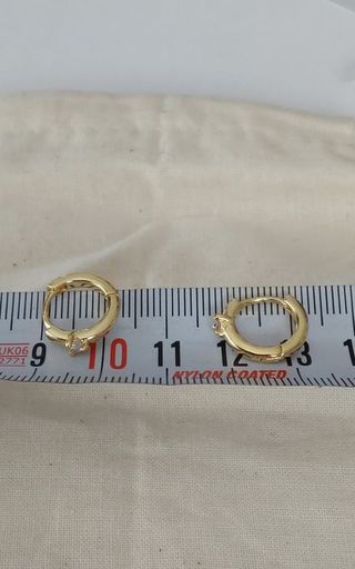 Pendientes golfi con circonita