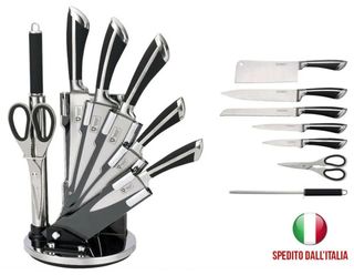 SET DI 8 COLTELLI IN ACCIAIO INOX