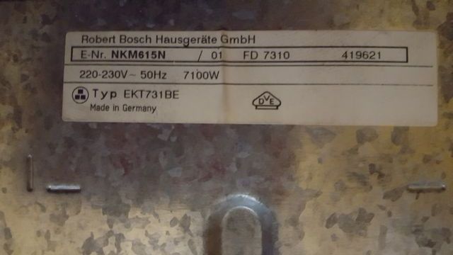 Bosch: Vitro NKM615N + Mandos HSE550A/01