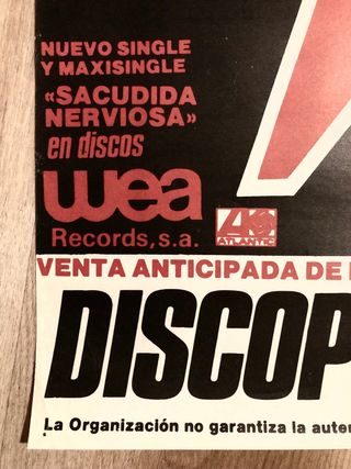 AC/DC Motley Crue. Poster de concierto.