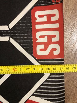 AC/DC Motley Crue. Poster de concierto.