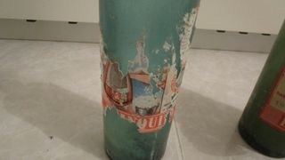 Lote 2 antiguas botellas lejía El Blanquito