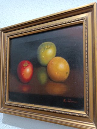 2 Cuadros lienzo frutas