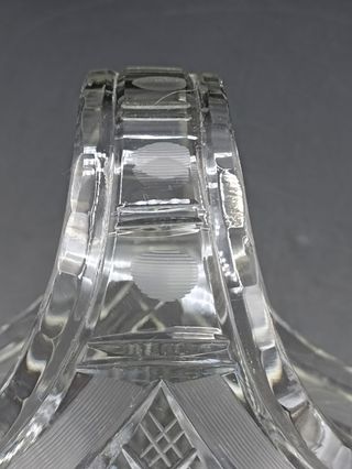 Cesta cristal tallado