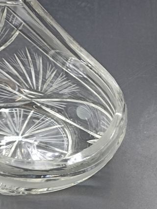 Cesta cristal tallado