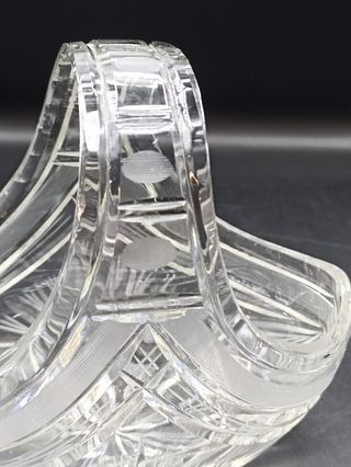 Cesta cristal tallado