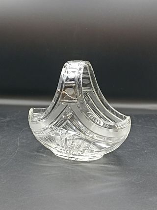Cesta cristal tallado