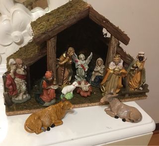 Presepio com Cabana e 11 Figuras