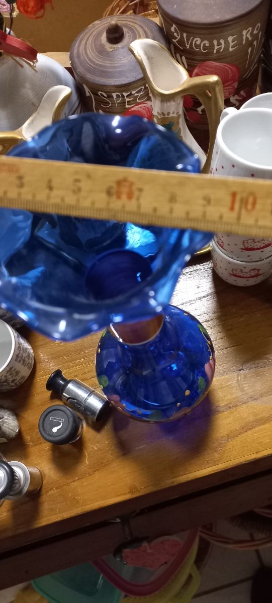 BEL VASETTO BLU COBALTO DIPINTO