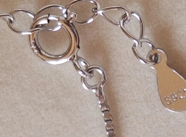 Collana diamante moissanite ct.1 su argento s925