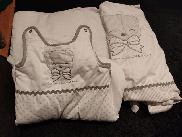 Conjunto cuna naf naf y organizador de cuna